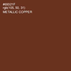 #69321F - Metallic Copper Color Image